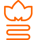 Service and maintenance Orange color icon